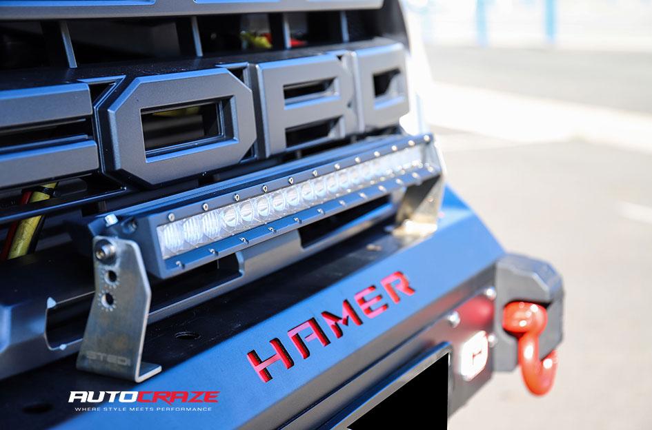 FORD RANGER RAPTOR RAMPAGE CHROME CENTER AND GLOSS BLACK OUTER
